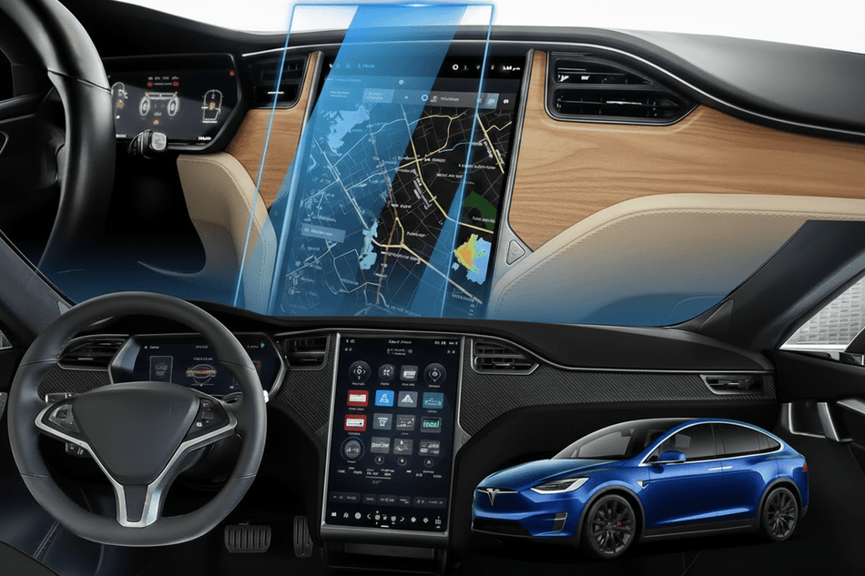 Tesla Model X 17" Película Infotainment